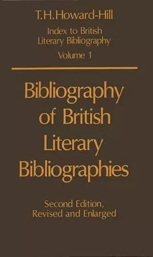 Bibliography of British Literary Bibliographies cover