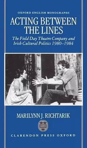Acting Between the Lines cover