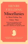Miscellanies by Henry Fielding, Esq: Volume Three cover