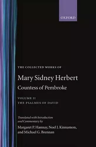 The Collected Works of Mary Sidney Herbert, Countess of Pembroke: Volume II: The Psalmes of David cover