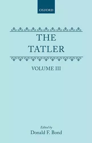 The Tatler: Volume III cover