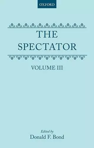 The Spectator: Volume Three cover