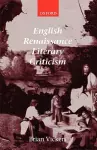 English Renaissance Literary Criticism cover