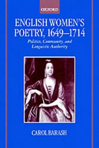 English Women's Poetry, 1649-1714 cover