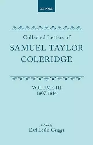 Collected Letters: Volume 3: 1807-1814 cover