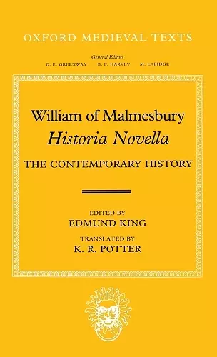 William of Malmesbury: Historia Novella cover