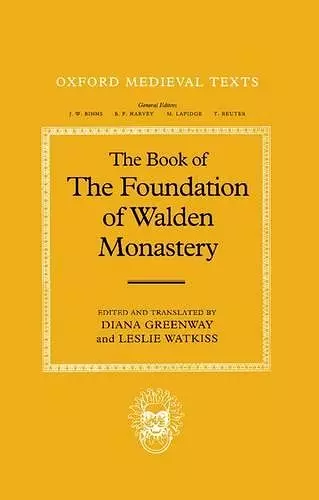 The Book of the Foundation of Walden Monastery cover