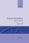 Opus Epistolarum Des. Erasmi Roterodami: Volume III: 1517-1519 cover