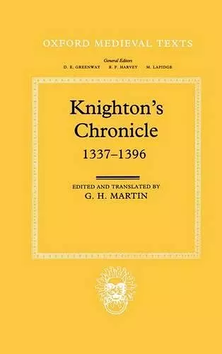 Knighton's Chronicle 1337-1396 cover