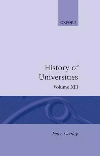 History of Universities: Volume XIII: 1994 cover