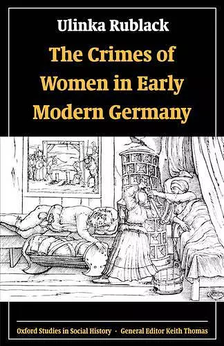 The Crimes of Women in Early Modern Germany cover