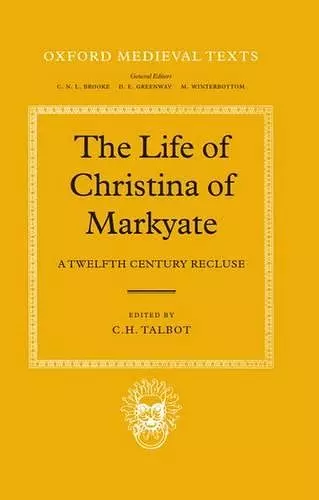 The Life of Christina of Markyate cover