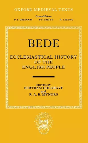 Bede's Ecclesiastical History of the English People cover