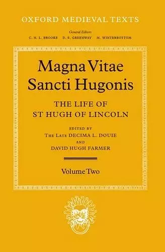 Magna Vita Sancti Hugonis: Volume II cover