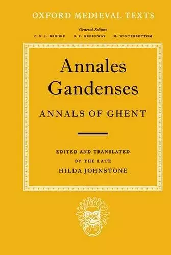 Annales Gandenses (Annals of Ghent) cover
