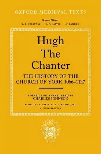 Hugh the Chanter cover