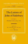 The Letters of John of Salisbury: Volume I: The Early Letters (1153-1161) cover
