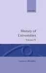 History of Universities: Volume IX: 1990 cover