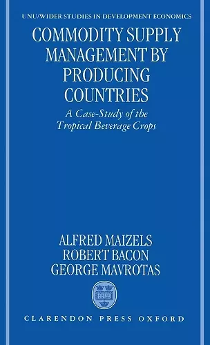 Commodity Supply Management by Producing Countries cover
