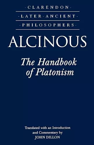 Alcinous: The Handbook of Platonism cover