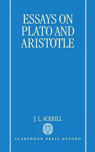 Essays on Plato and Aristotle cover