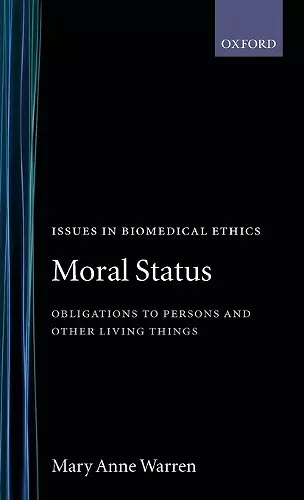 Moral Status cover