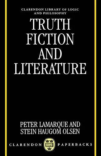 Truth, Fiction, and Literature cover