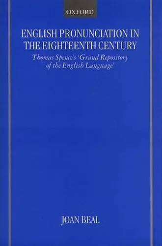 English Pronunciation in the Eighteenth Century cover