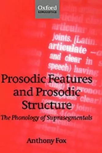 Prosodic Features and Prosodic Structure cover