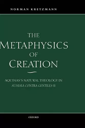 The Metaphysics of Creation cover