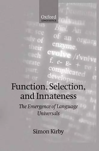 Function, Selection, and Innateness cover