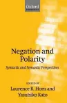 Negation and Polarity cover