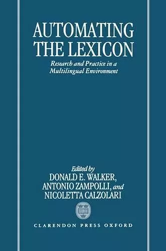 Automating the Lexicon cover