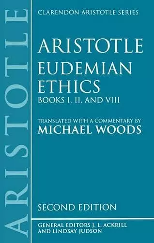 Eudemian Ethics Books I, II, and VIII cover