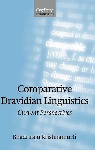 Comparative Dravidian Linguistics cover