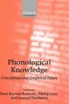 Phonological Knowledge cover