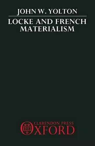 Locke and French Materialism cover