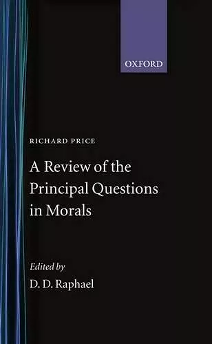 A Review of the Principal Questions in Morals cover