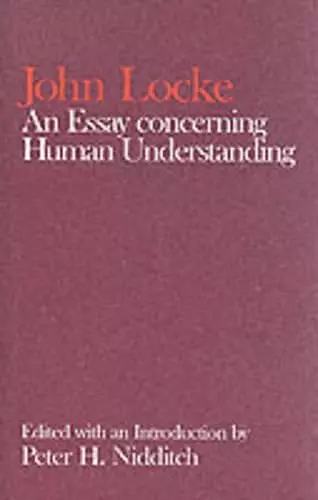 John Locke: An Essay concerning Human Understanding cover