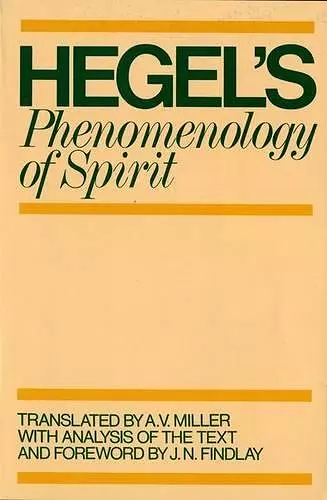 Phenomenology of Spirit cover