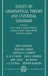Essays on Grammatical Theory and Universal Grammar cover