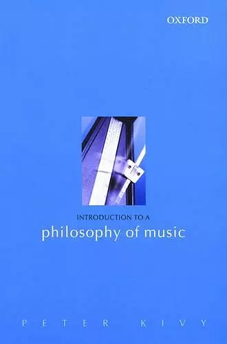 Introduction to a Philosophy of Music cover