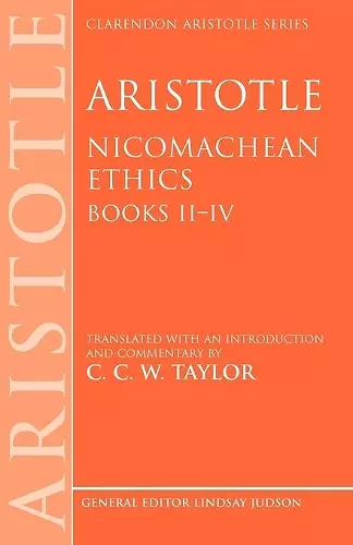 Aristotle: Nicomachean Ethics, Books II--IV cover