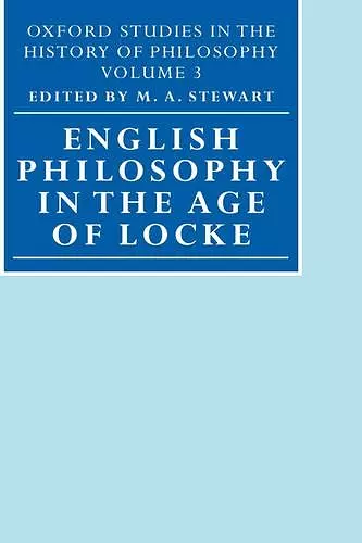 English Philosophy in the Age of Locke cover