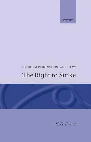 The Right to Strike cover