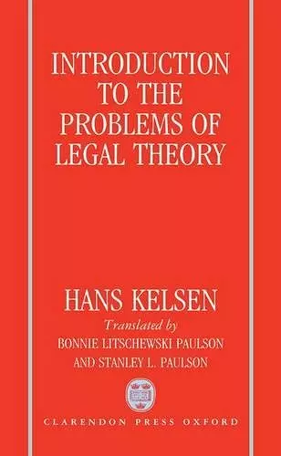 Introduction to the Problems of Legal Theory cover