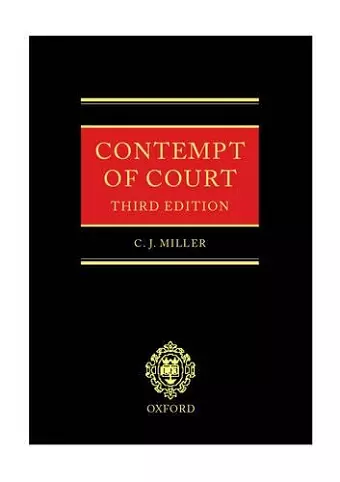 Contempt of Court cover