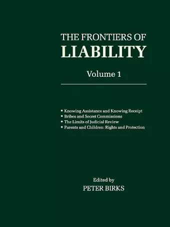 Frontiers of Liability: Volume 1 cover