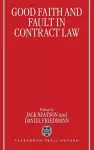 Good Faith and Fault in Contract Law cover