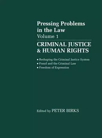 Criminal Justice and Human Rights cover